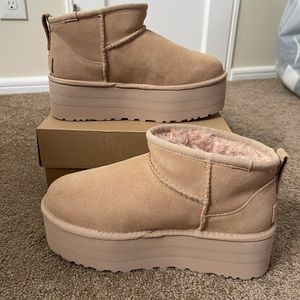 Ugg ultra mini platform driftwood